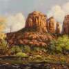 Courthouse Rock Sedona - Oil Paintings - By Walter Fenton, Realism Painting Artist