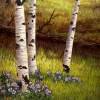 Aspen Glen - Digital Giclee Image On Canvas Paintings - By Walter Fenton, Realism Painting Artist