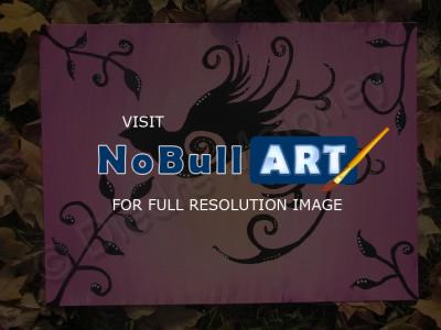 Acrylic Paintings - Pink Sparrow - Acrylic
