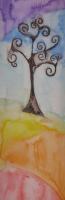 Lazy Day Tree - Acrylic Paintings - By Diedre Maloney, Abstract Painting Artist
