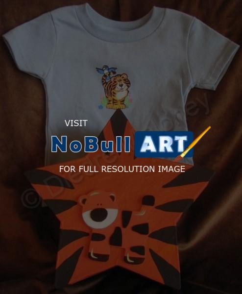 Acrylic Paintings - Baby Boy Gift Set - Mixed Media