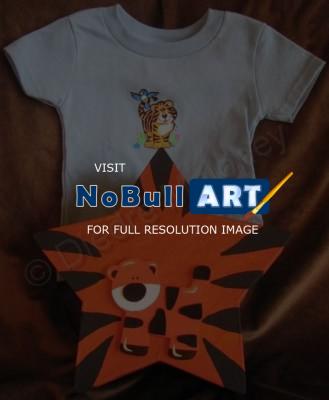 Acrylic Paintings - Baby Boy Gift Set - Mixed Media
