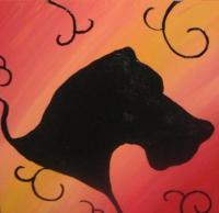 Great Dane - Acrylic Paintings - By Diedre Maloney, Abstract Painting Artist