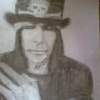 Mick Mars - Charcoal N Whit Choke Drawings - By Lenin Khundrakpam, Realistic Drawing Artist
