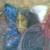 Living Legend Sharmila - Poster Colour Drawings - By Lenin Khundrakpam, Abstract Drawing Artist