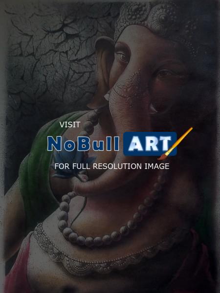 Painting - Ganesha - Oil On Canvas