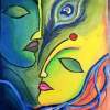 Radha Krishna - Acrylic Paintings - By Radha Sharma, Painting Painting Artist