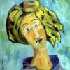 La Cigarette - Oil Paintings - By Sylv Sylvain, Figurative Painting Artist