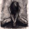 Nude Kneeling Front - Charcoal Drawings - By Eamon Gilbert, Nude Drawing Artist