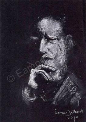 Portraits - George Bernard Shaw - Charcoal