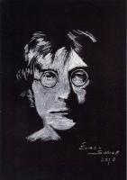 Portraits - John Lennon - Charcoal
