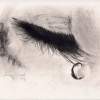 Tear On Lash - Charcoal Drawings - By Eamon Gilbert, Still Life Drawing Artist