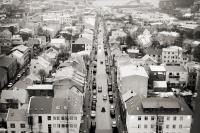 Rooftop View - Digital Photography - By James Kennedy, Black And White Photography Artist