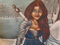 Fantasy Women - The Swords Woman - Acrylic
