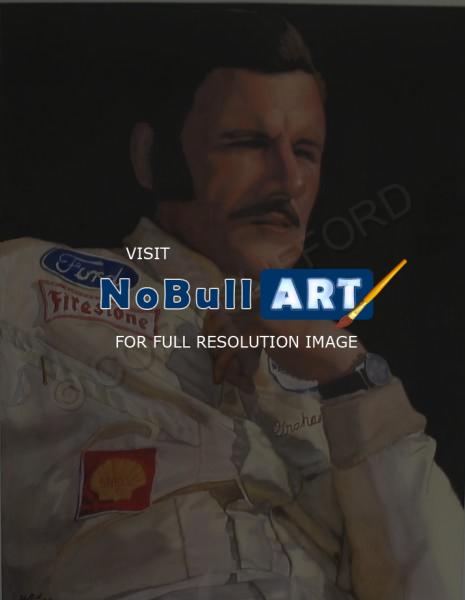 Auto Racing - Graham Hill - Watercolor