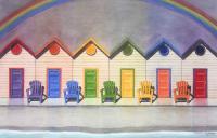 Florida Lifestyle - Rainbow Beach - Watercolor