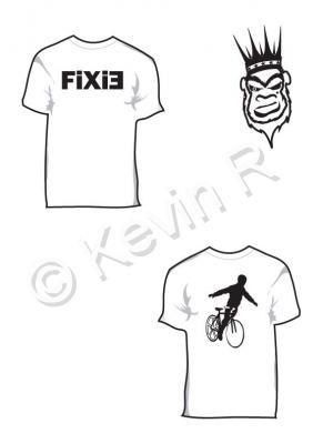 T-Shirt - Fixie - Adobe Illustrator