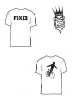 Fixie - Adobe Illustrator Printmaking - By Kev R, Simple Printmaking Artist