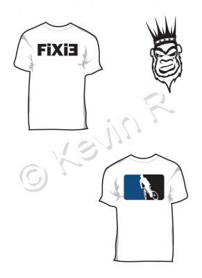 T-Shirt - Fixie - Ink