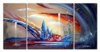 Abstract Thought 401 - Acrylic Paintings - By Theo Dapore, Abstract Impressionism Painting Artist