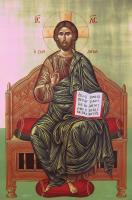 Jesus Christ - Egg Tempera Paintings - By Adamos Adamou, Byzantine Painting Artist