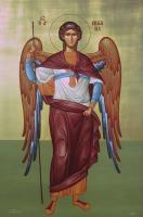 Stmichael - Egg Tempera Paintings - By Adamos Adamou, Byzantine Painting Artist