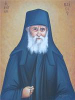 Monk Paisios - Egg Tempera Paintings - By Adamos Adamou, Byzantine Painting Artist