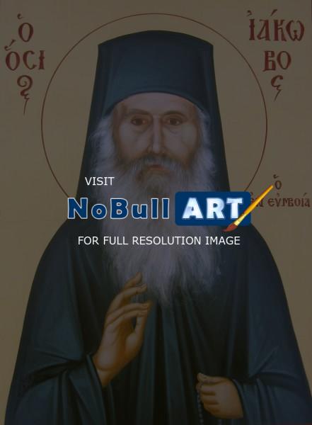 Portraits - Monk Iakovos - Egg Tempera