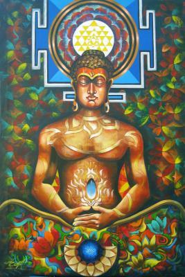Multiple Collections - Bodha - Acrylic On Canvas