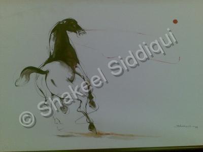 Contemporery - Runninghorse - Oil Color