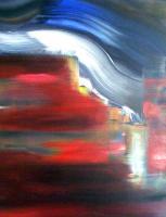 Red Wine - Acrylic Paintings - By Azure Azure, Abstract Painting Artist