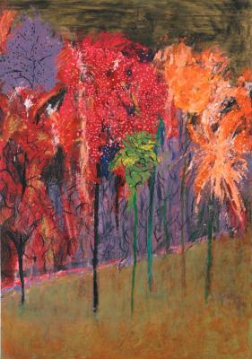 Tree - Tree - Acrylic On Cardboard
