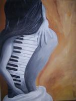 Fading Keys - Acrylic Paintings - By Monique And Nate Dunson, Figuritive Painting Artist