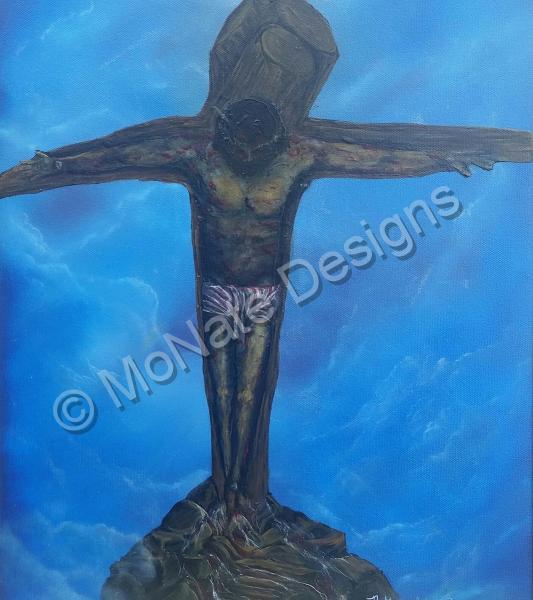 Art By Nathaniel B Dunson - Crucifix - Oil On Canvas