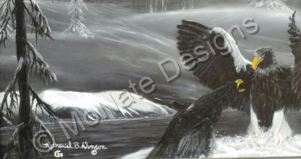 Art By Nathaniel B Dunson - Stellar Eagles - Oil On Canvas