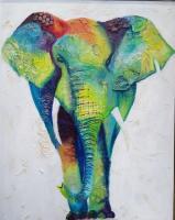 Elephant In The Room Series - Strength - Mixed Media