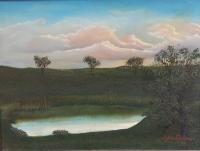 Art By Nathaniel B Dunson - The Pond - Oil On Canvas
