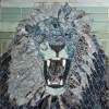 Mosaic Lion - Mixed Media Other - By Monique And Nate Dunson, Animal Other Artist