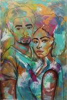 Young Royalty - Acrylic Paintings - By Monique And Nate Dunson, Figuritive Painting Artist