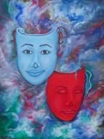 Art By Nathaniel B Dunson - The Masks - Oil On Canvas