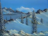Art By Nathaniel B Dunson - The First Snow - Oil On Canvas