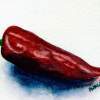 Red Hot Chili Pepper Watercolor - Watercolor Paintings - By Peter Lau, Realism Painting Artist