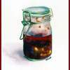 Hot Chili Pepper In A Jar - Watercolor Paintings - By Peter Lau, Realism Painting Artist