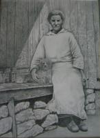 Pencil Realism - Granny - Pencil  Graphite