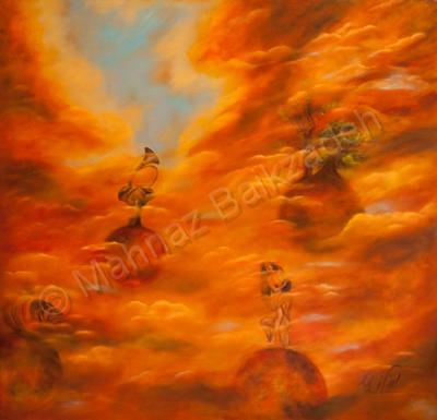 Spiritual - Four Creation Of  World - Oil