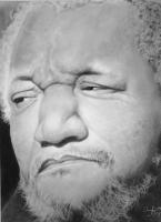 Redd Foxx - Charcoal Drawings - By Adrian Pickett, Realism Drawing Artist