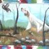 Hunting Dog - Art Paintings - By Antonio Cariola, Oil On Canvas Painting Artist