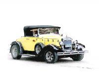 Vintage Yellow Car - Artists Giclee Digital - By Brenda Leedy, Representational Digital Artist