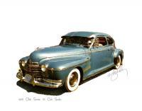 1946 Olds Club Sedan - Artists Giclee Digital - By Brenda Leedy, Representational Digital Artist