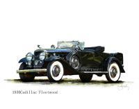 Cars - 1930 Cadillc Fleetwood - Artists Giclee